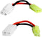 1Paris Adapter Compatible with Large Tamiya Style Plug to Mini Tamiya Plug - 16AWG Female Male Cable Wire for Airsoft