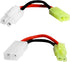 1Paris Adapter Compatible with Large Tamiya Style Plug to Mini Tamiya Plug - 16AWG Female Male Cable Wire for Airsoft