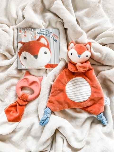 Mary Meyer Teething Toys Leika Silicone Baby Teether, 9-Inches, Little Fox for Babies 0-12 Months