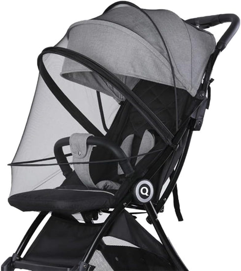 Stroller Mosquito Net, Baby Bassinet Net Cover, Universal Pram Zipper Mesh Bug Net for Pushchair