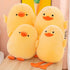 Plush Duck Stuffed Animal - 15.7in Long-Legged Yellow Duckling Soft Toy for Kids and Friends
