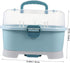 Bottle Storage Box with Draining Drying Rack Portable Milk Bottle Case Organizer for Supplies Lightweight and Wear