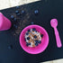 Re-Play Made in USA Toddler Dinnerware Set - 10 oz Open Cup, 7" Flat Plate, 12 Oz Bowl, Fork and Spoon