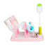 Baby Bottle Drying Rack Dryer Space Saving Travel Holder for Pump Cup Accessories(Pink)