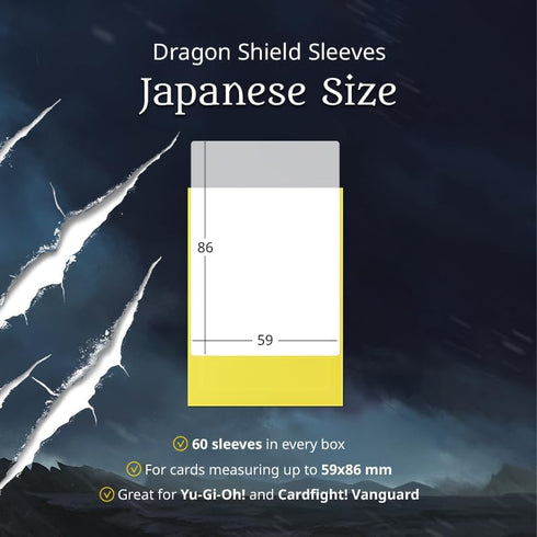 Dragon Shield Japanese Size Card Matte Sleeves - 60 CT Premium TCG Sleeves