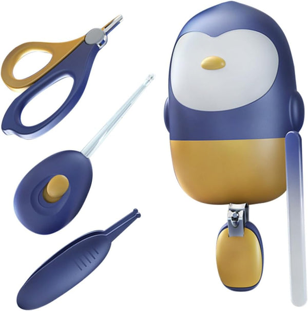 Nail Clippers Set Grooming Kit Led Ear Spoon Scissors File Tweezer Essentials