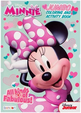 Minnie Jumbo Coloring and Activity Book, 80-Page Creativity-Focused Tool for Kids Travel and Educational Art