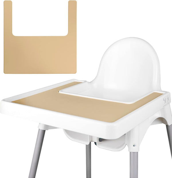 Long Lasting High Chair Placemat Silicone, Clean and Hygienic for IKEA Antilop Highchair, Suitable for Toddlers and