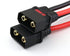 SoloGood 2pcs QS8 Charge Lead QS8 to 4mm Bullet Banana Connector Plug Charger Cable Lead 10AWG Silicone Wire for FPV RC