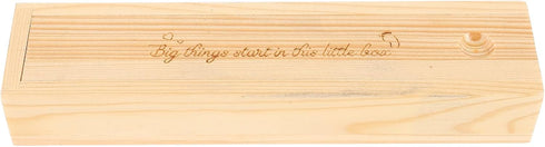 Garneck Wooden Pregnancy Test Storage Box with Lid Elegant Keepsake Holder for