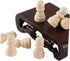 TOYANDONA 50pcs Wooden Chess Pieces Toys - Unfinished Wood Crafts Puzzle Toy - Wood Checker Toys Painting DIY Chess