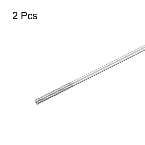 MECCANIXITY 304 Stainless Steel Push Rod Connector, Double End Threaded Rod for DIY RC Car, M4x250mm, 2 Pack