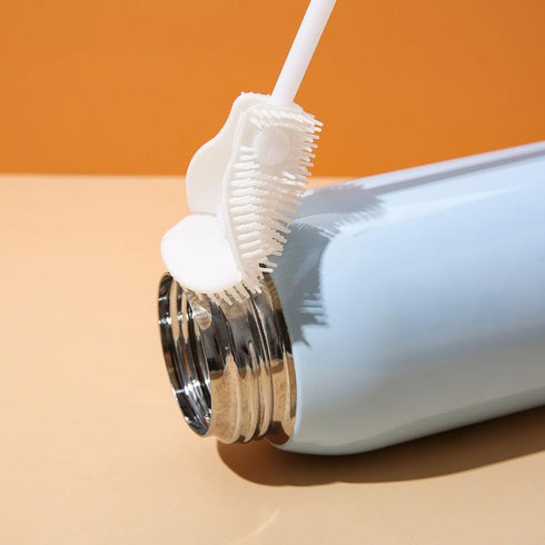 Generic 360Silicone Soft Bristle Silicone Water Bottle Cleaner, Cup Brush Long Handle Water Bottle Brush Cleaner, Deep