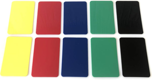 Yuanhe 10Pack Poker Cut Cards - Bridge Size Cutting Cards in 5 Colors for Poker Texas Hold'em