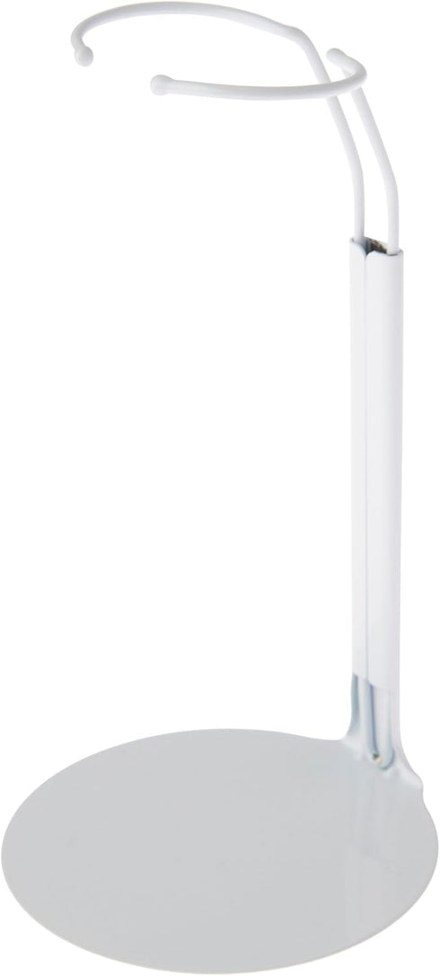Plymor DSP-5175W White Adjustable Doll Stand, Fits 10, 11, and 12 Inch Dolls or Action Figures, Waist 1.75 to 2.25