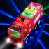 Zetz Brands Fire Truck Toy for Kids, 4D LED Lights, Bump & Go Fire Engine with Siren Sound, Ideal Birthday Gift