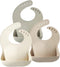 PandaEar Silicone Baby Bib for Girls Boys - Adjustable Waterproof Eating Bibs, BPA Free, Large Pocket Food Catcher