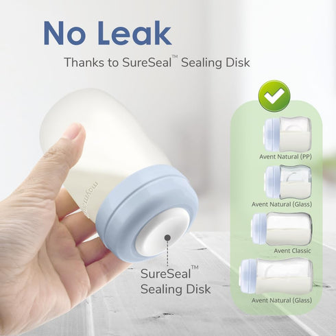 5.4 oz; S2 S1 9 Maymom Wide Neck Breastmilk Collection n Storage Bottle Re-markable SureSeal Disc. Fits Spectra Spectra