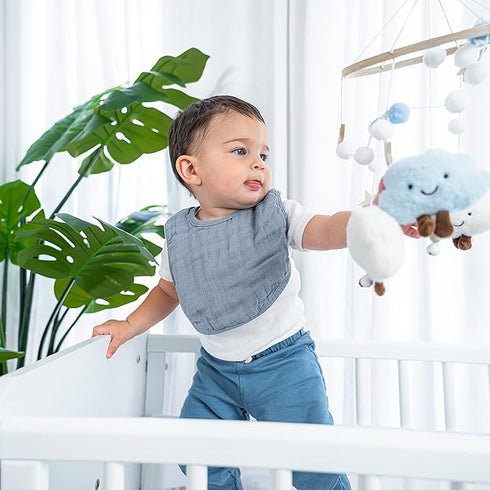 Pack 8 Baby Wrap Carrier and Muslin Bibs, of Bundled by Comfy Cubs