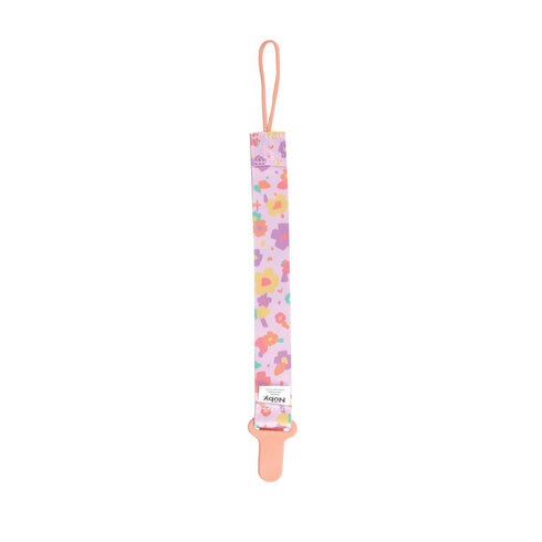 (2-Pack) Nuby Pacifinder Baby Pacifier Clip - - Pacifier Holder Clip with Convenient Hook Loop - Flowers and Polka Dots