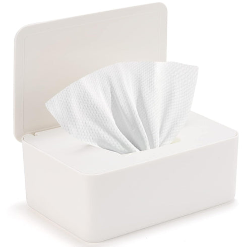 wenvastree Baby Wipes Dispenser, Wipe Holder for Baby & Adult,Keeps Wet Tissue Fresh, Non-Slip Wipes Case, Flushable