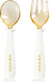Toddler Forks and Spoons Set with Travel Case, Safe Silicone Utensils for Self-Feeding, Aged 6M+