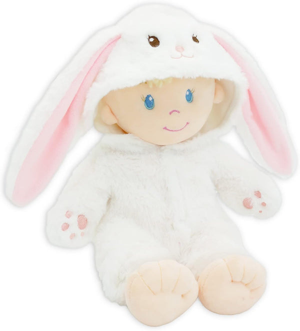 June Garden 12" Sweet Dolly Snowbun - Stuffed Ultra Soft Baby Doll