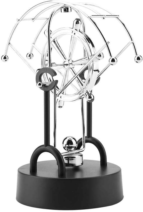 Electronic Perpetual Motion Toy - 11 * 20cm Bilateral Rotation Newton's Cradle for Home Office Decoration