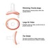 0-6 0-3 Garkoko Baby Pacifiers Months One-Piece Pacifiers Months BPA-Free Lightweight Soft Silicone Newborn Pacifier