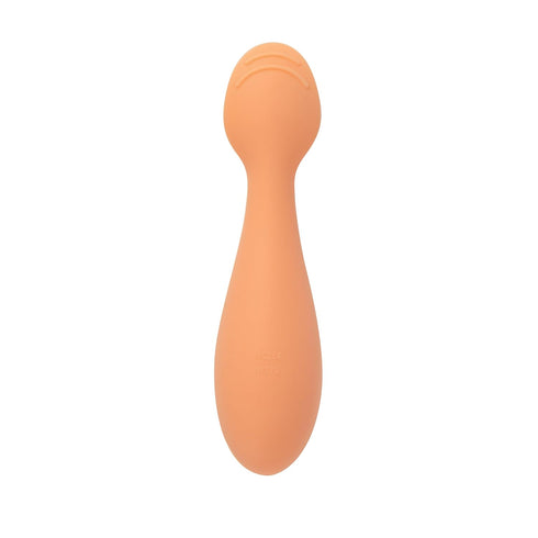 Nuby Silicone Mini Spoons (2-Pack) for Baby-Led Weaning, 4+ Months, Orange