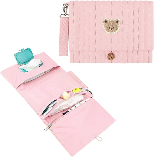 MOMIGO Baby Diaper Bag Organizer Pouches - Waterproof Pod Foldable Diaper Organizer