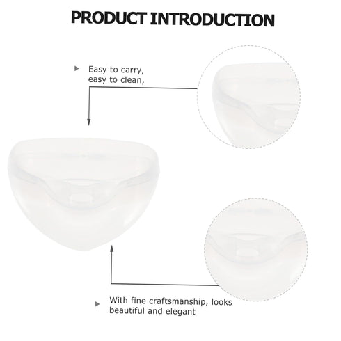 3sets 10pcs 10pcs*3 Yardwe Pacifier Storage Box Portable Pacifier Cases for Newborns Transparent Design Durable