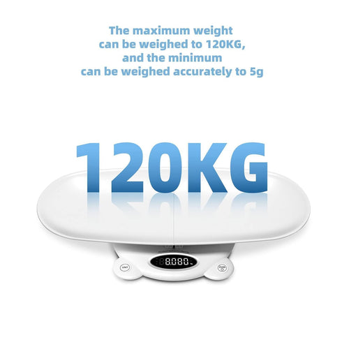 Ellie Digital Baby Scales, Multi-Function Scale for Infant, Toddler & Pet, LED Display Weighing Scale for Newborns