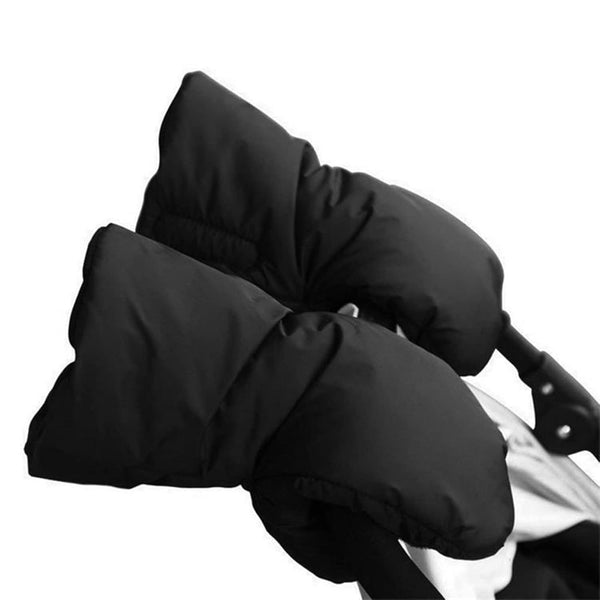 1 Pair Baby Stroller Hand Muffs, Thick Warm Gloves, Windproof Waterproof Pushchair Hand Warmer Mittens, Stroller