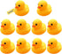 WYNAKESHU 10Pcs No Hole Yellow Rubber Ducks Bath Duck Toys for Toddlers Boys