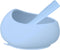 Mombella Silicone Suction Bowls: Durable Baby Food Bowls and Spoons Feeding Set, BPA-Free, Blue