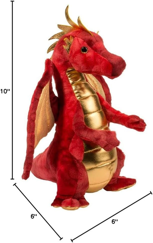 Eugene the Red Dragon Plush Toy - Soft and Huggable Stuffed Animal