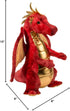 Eugene the Red Dragon Plush Toy - Soft and Huggable Stuffed Animal