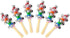 6Pcs Wooden Jingle Hand Bells - Rainbow Handle Wooden Bells Jingle Stick Shaker Rattle for Baby Kids Children Musical