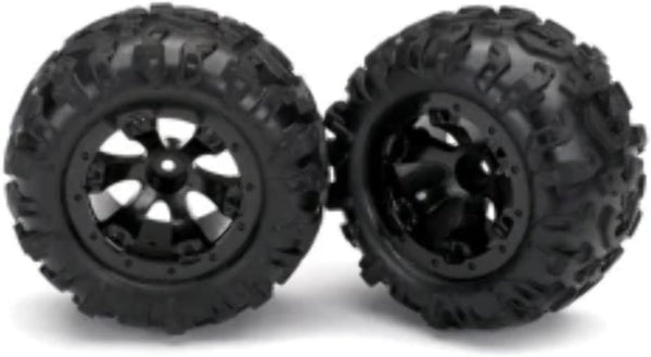 Traxxas 7277 Tires and Wheels Assembled glued (Geode Black beadlock Style Wheels Canyon at Tires Foam Inserts) (1 Left 1 Right)