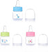 QERPON 1.7oz Baby Bottle Portable Baby Nursing Bottle Wide Neck Natural Flowing Easy to Milk Bottle for Infant Pet Dog