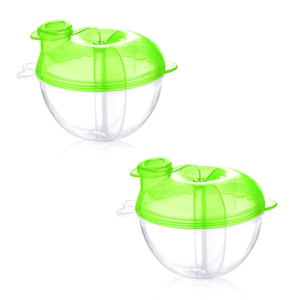 Accmor Baby Formula Dispenser for On-the-Go Feedings, Three-Compartment Non-Spill Formula Container to