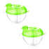 Accmor Baby Formula Dispenser for On-the-Go Feedings, Three-Compartment Non-Spill Formula Container to