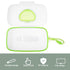 DOITOOL Portable Baby Wipes Box Green Refillable Travel Dispenser for Diaper Bag Stroller Hanging Outdoor Use Moisture