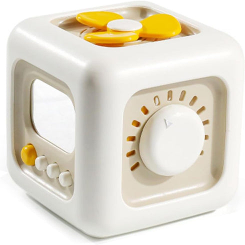 Montessori Fidget Toy Block - Educational Busy Cube 6 in 1 for Kids, Toddler Travel Toys for 3 Years Old Gift