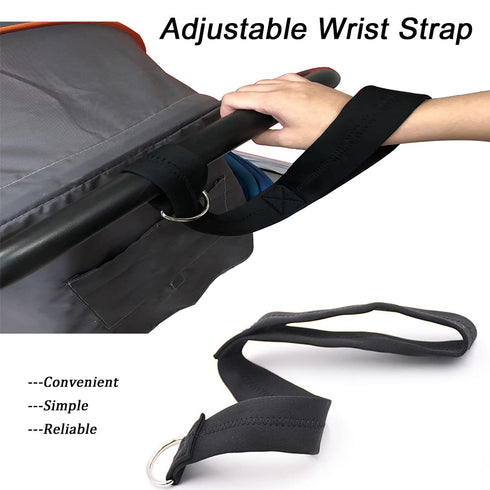 2 Pack Adjustable Baby Stroller Safety Wrist Strap, Retractable Hand Leash for Pram, Wheelchair, Dog Leash