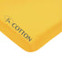 American Baby Company 100% Natural Cotton Fitted Crib Sheet 52" x 28" - Soft, Hypoallergenic, Golden Yellow for Boys &