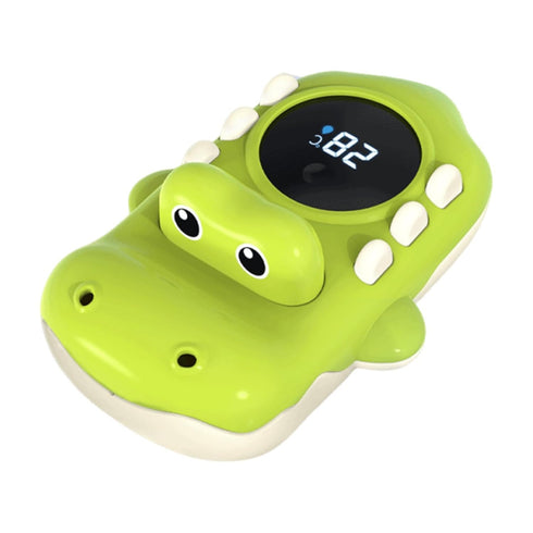 Generic Kids Bathtub Temperature Gauge | Crocodile LED Digital Tub Measure Water-Spraying Toy,Bath