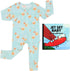 Set Baby Romper & Baby Book Viscose from Bamboo Pajamas for Babies