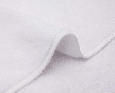 Cozy My Baptism Baby Christening Dedication White Blanket with Embroidered Cross Premium Soft Warm Coral Fleece